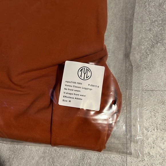 TYC Effortless V Front Vortex Classing Leggings Adobe burnt orange Medium - Picture 10 of 11